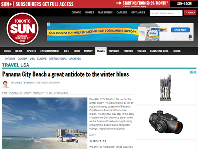 Panama City Beach a great antidote to the winter blues